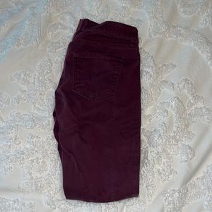 Jcp maroon skinny pants